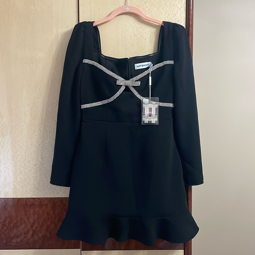 Self portrait embellished dress